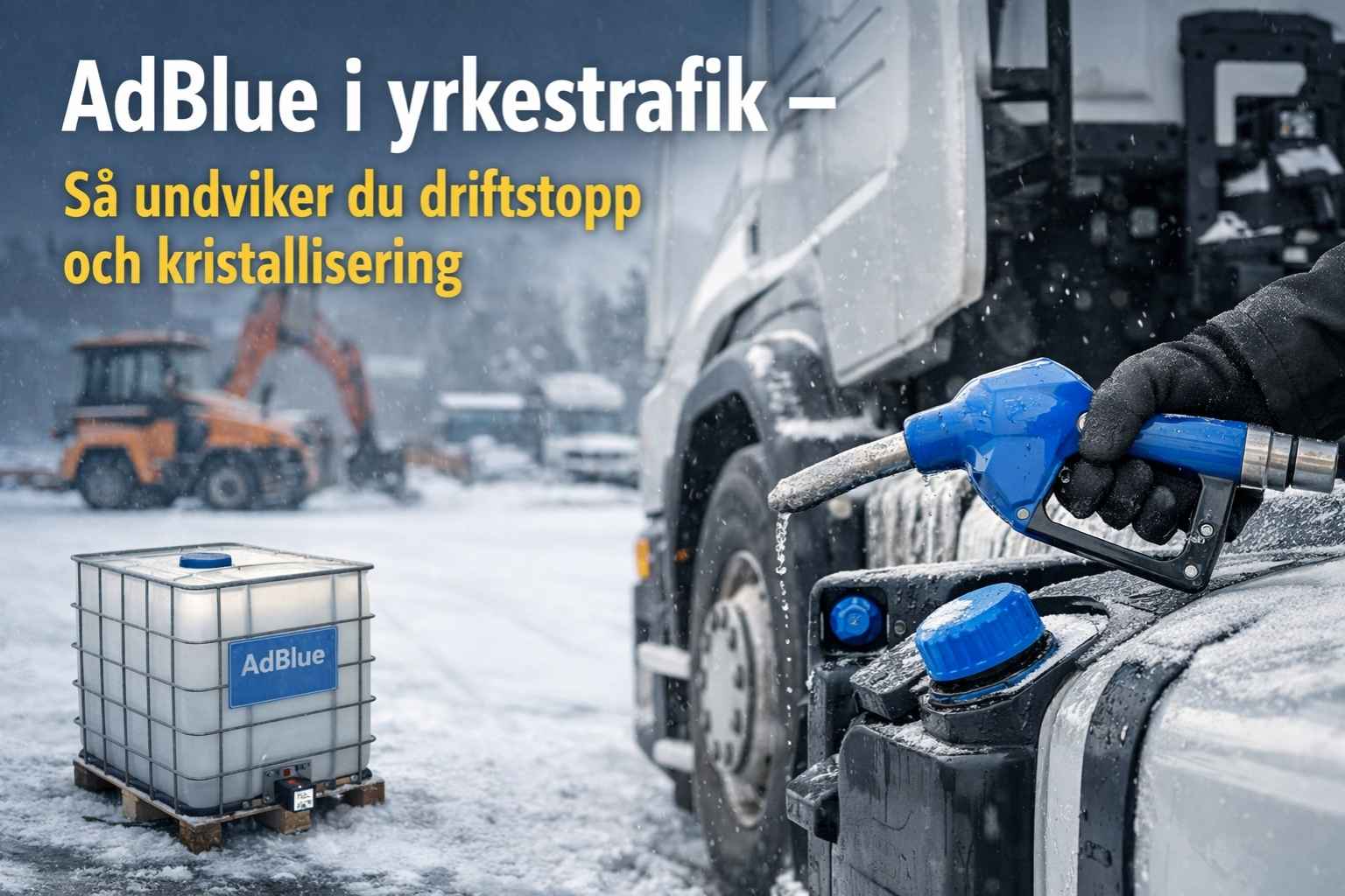 Lastbil med SCR-system – korrekt hantering av AdBlue minskar risken för driftstopp